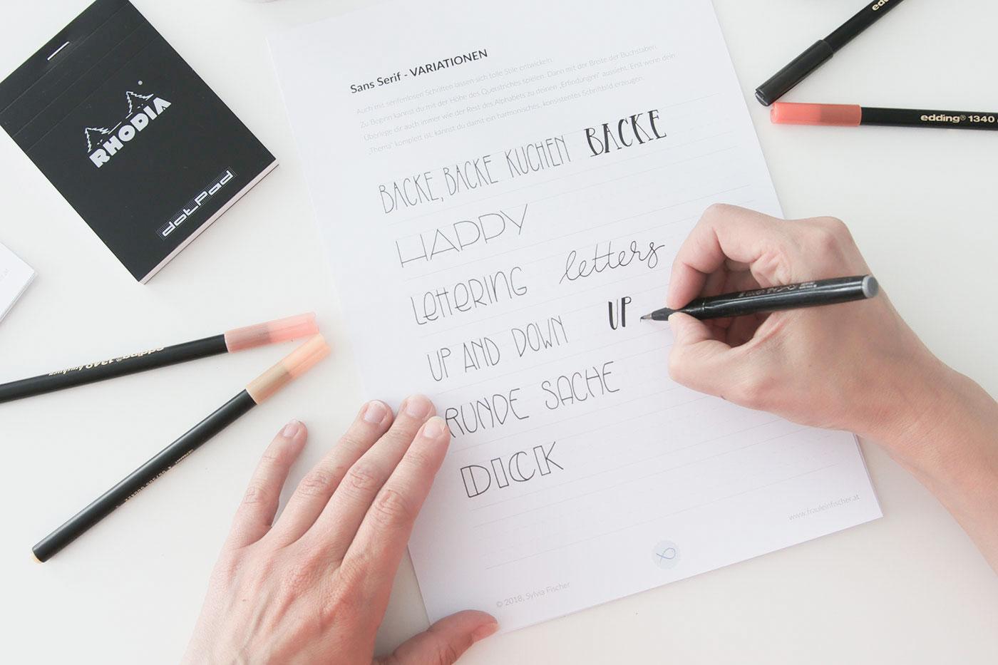 hand lettering workhop
