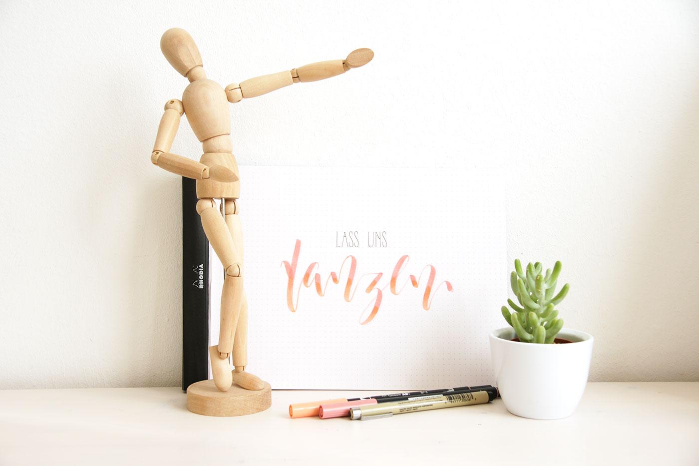 brush lettering quote